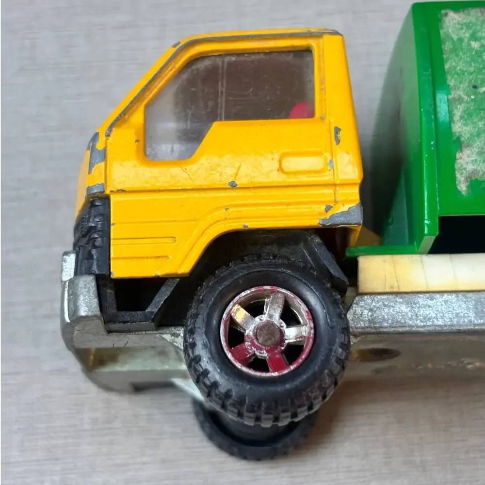 Vintage Majorette Toyota Clean Company Garbage Truck 1:55 Diecast France AS IS